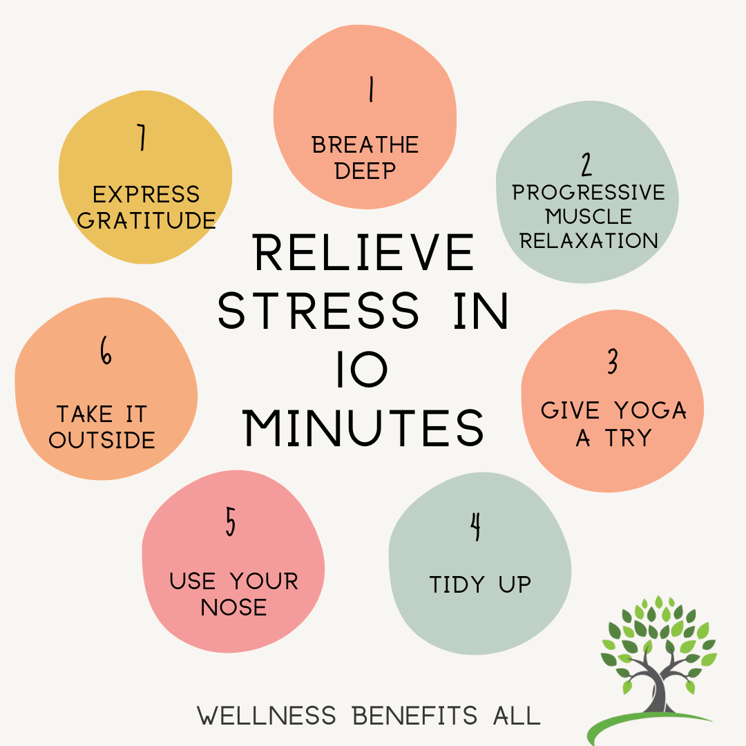 Tips to Relieve Stress in 10 Minutes