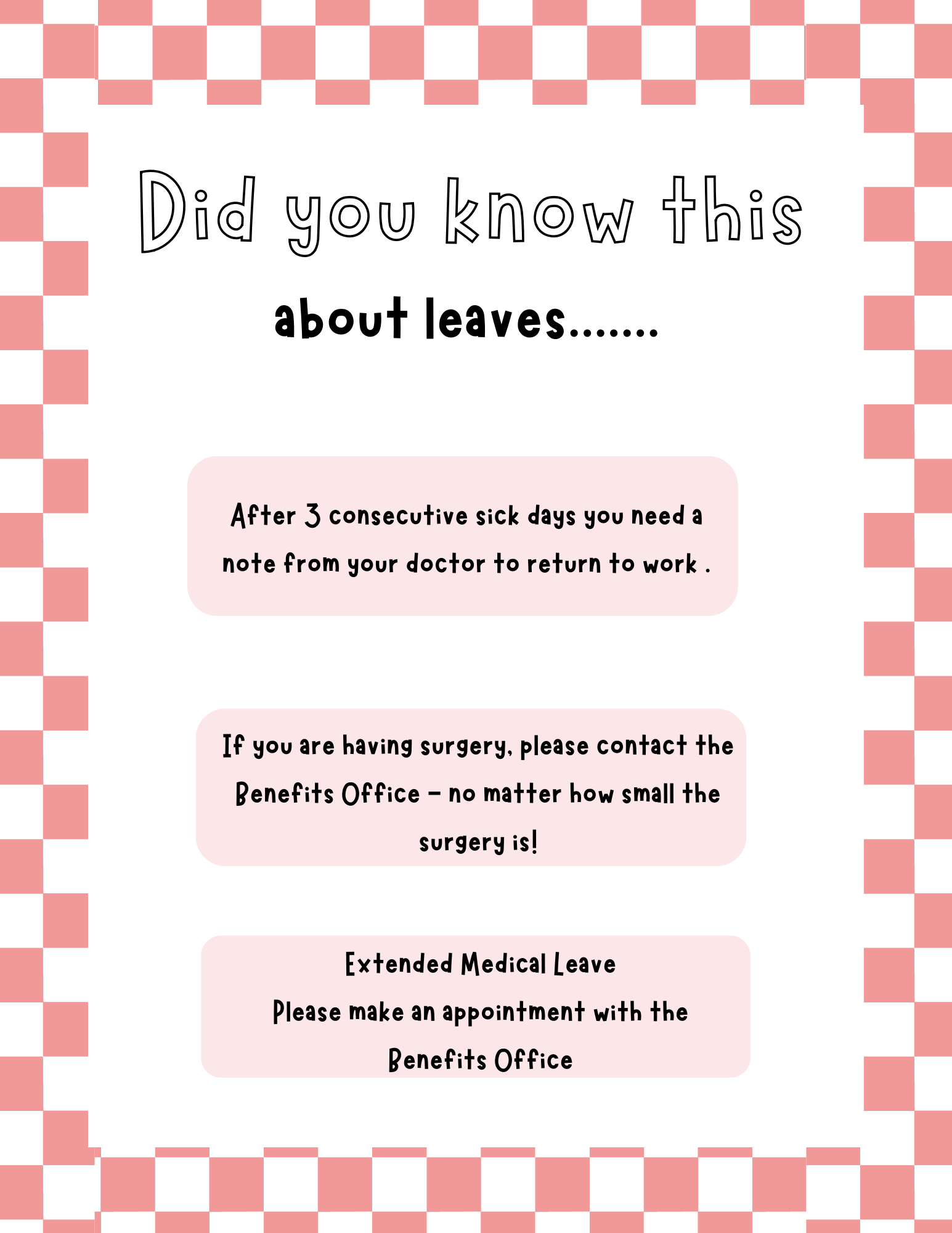 sick leave infographic