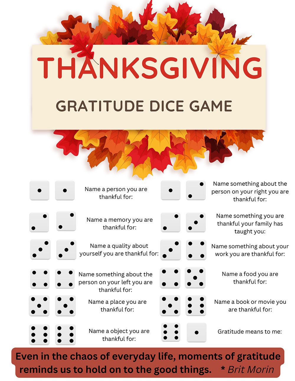 Gratitude Game
