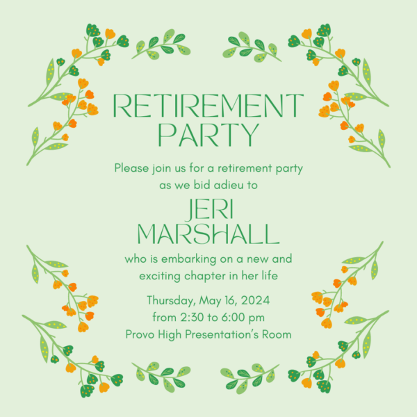 Retirement Party Flyer